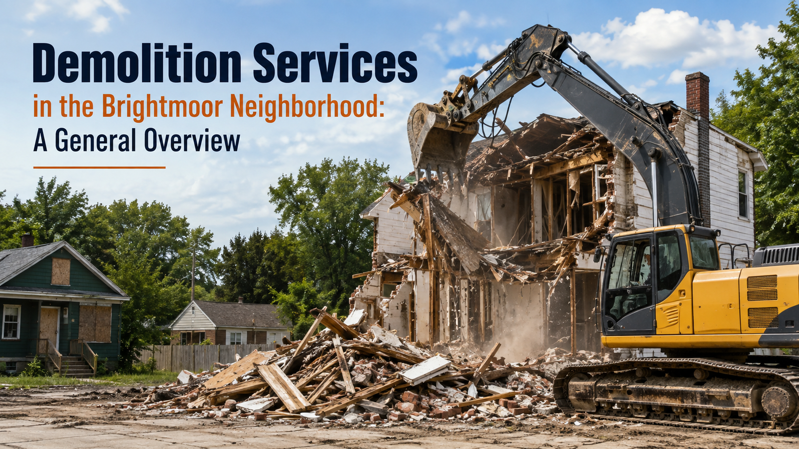 Demolition Services in the Brightmoor Neighborhood: A General Overview